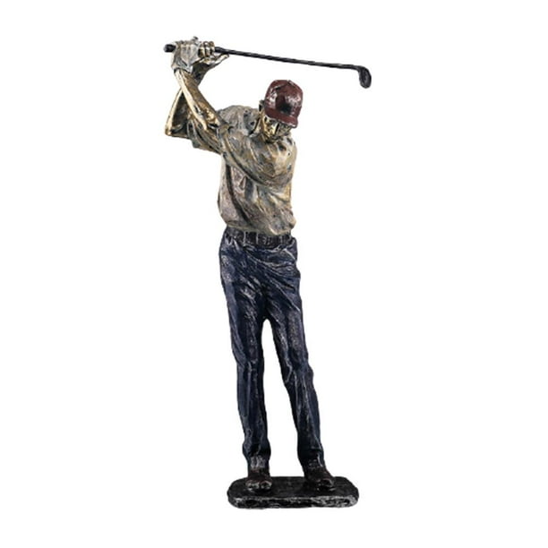 Estatuilla De Personaje De Golf De Lujo, Estatua De Deporte Moderna Creativa, Figuritas De Arte, Artesanías De Resina Nórdica Para Sala De Estar, Accesorios De Decoración Del Hogar qarigey OD014716-02