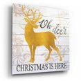 thumbnail image 2 of Epic Art 'Oh Deer Christmas is Here' by Cindy Jacobs, Acrylic Glass Wall Art, 12"x12", 2 of 8