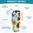 thumbnail image 2 of Yayeee 40oz Double-Wall Insulated Stainless Steel Tumbler with Handle Bottle, Green Tomatoes, 2 of 8
