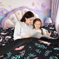 thumbnail image 4 of Manfei Cute Amphibian Axolotl Full Size Comforter Sets,Cartoon Animals Print Bedding Comforter Set,Black Reversible,3-Piece,1 Comforter and 2 Pillowcases, 4 of 7