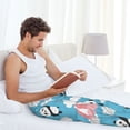 thumbnail image 6 of Picia Panda Flying in the Sky Mens Soft Woven Cotton Elastic Waistband Sleep Pajama Pant Lounge Sleep Pant With Pockets And Drawstring-Large, 6 of 9