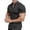 Gold, variant on Men’s Short Sleeve Button Up Shirt Slim Fit Casual Sports Muscle Fit Top