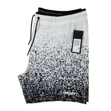 Men's Oakley Beach Short Pixel Mind Blackout 16 Inches - Size XXL
