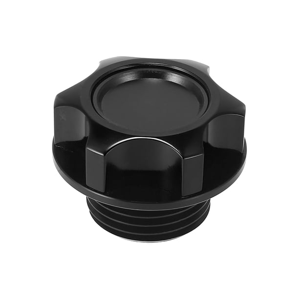 Negro Aluminio Aleación Gas Motor Aceite Llenado Tapa Tapón Cubierta para Coche