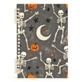 thumbnail image 7 of FORMRS 1-Subject Spiral Notebook 8" x 5" College Ruled 60 Refillable Sheet, 2 Pack, Gray Halloween Skeleton, 7 of 7