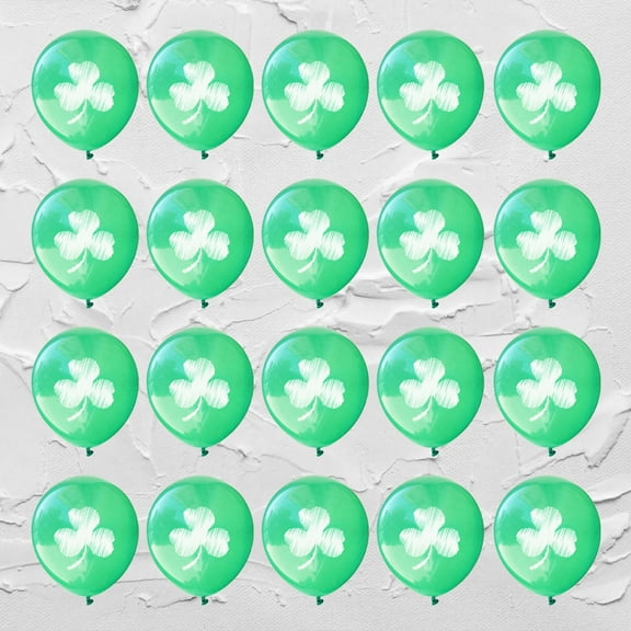 WEUVEB 20Pcs Green Latex Balloons Party Balloons Decoration for St Patricks Day Events