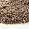 thumbnail image 3 of SAFAVIEH Polar Abbot Solid Shag Area Rug, Mushroom, 4' x 4' Round, 3 of 10