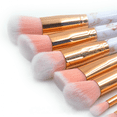thumbnail image 2 of 10PCS Makeup Brushes Professional， Marble handle Brush Set, Soft and Odor-free Natural Synthetic Bristles（pink）, 2 of 4