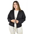 thumbnail image 4 of Chamarra deportiva con capucha Roman Fashion /Tallas Extras, 7372 (Negro) negro 40, 4 of 6