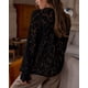 thumbnail image 2 of Blusa de Encaje para Mujer PRETTYGARDEN Manga Larga con Botones Negra Talla S, 2 of 8