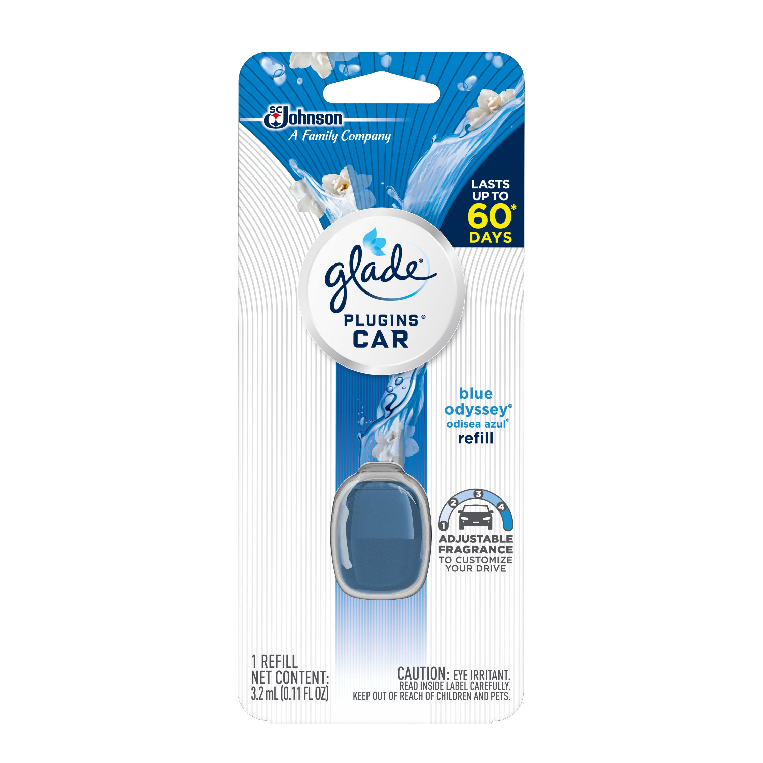 Glade Plugins Car Air Freshener Refill, Aqua Exhilaration, 0.11 fl oz - Walmart.com
