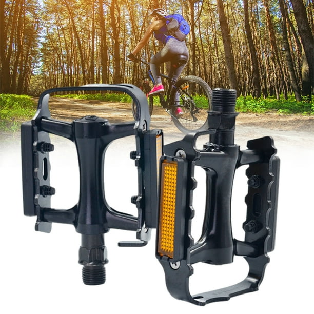 Pedales De Plataforma MTB De Aluminio - 495 G, 8 Puntos Antideslizantes, Rodamientos Sellados, Incluye Llave