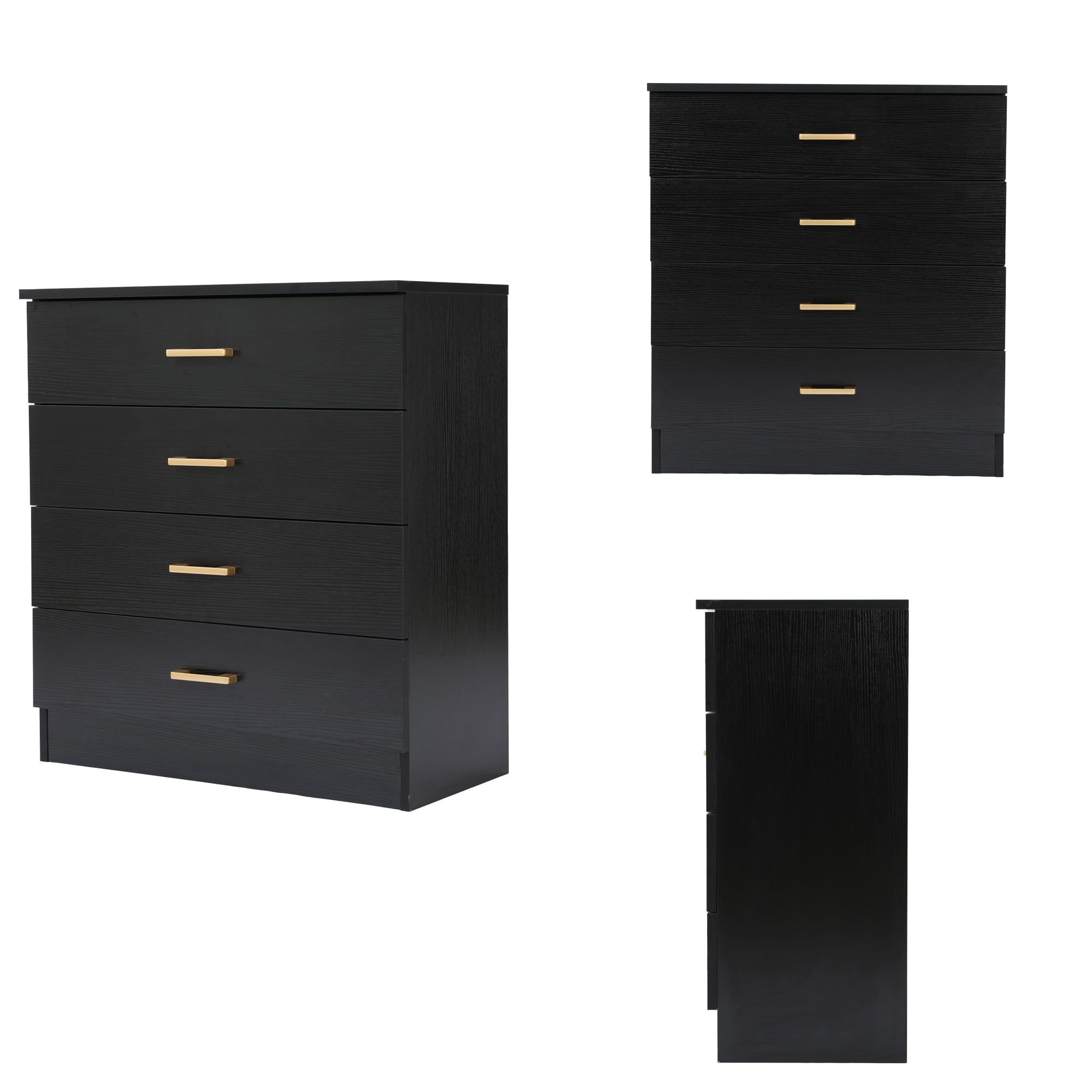 4-Drawer Dresser for Bedroom, Modern Chester Drawer Bedside