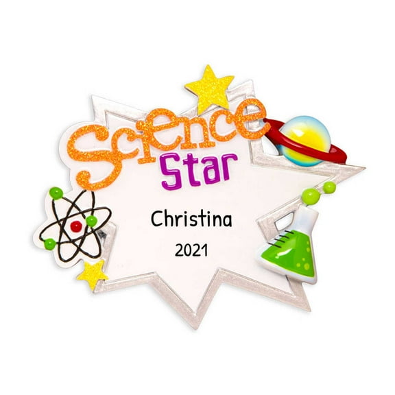 Personalized Science Ornament 2024 - Back to School First Day of School Gifts for Students Keepsake