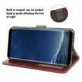thumbnail image 3 of Mobile Phone Cover for Samsung S8 +, Cover Premium Pu Leather Tpu Flip Cover Magnetic Closure Card Compartment Stand Function Wallet with Lanyard Protective Cover, 3 of 7