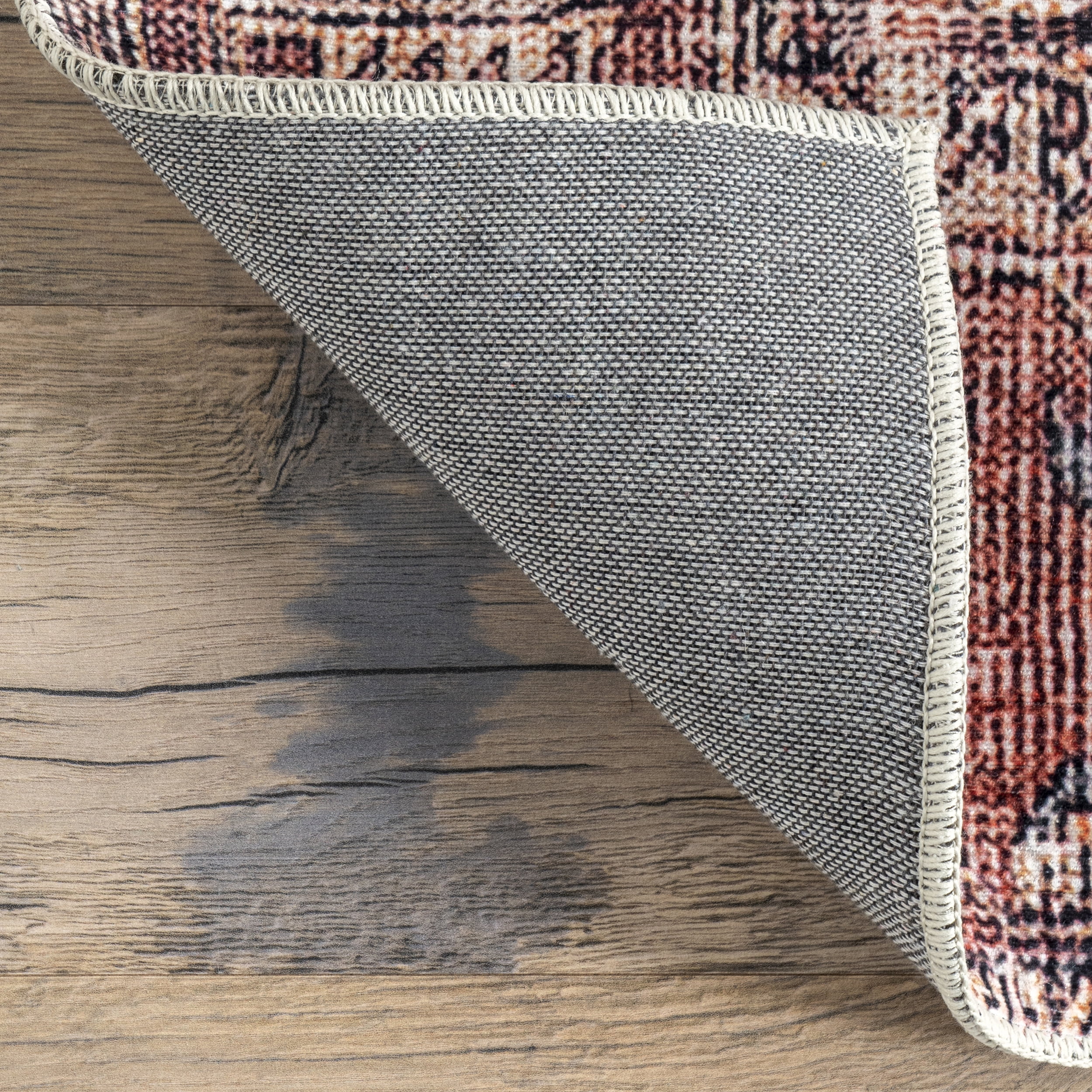 nuLOOM Leslie Transitional Printed Area Rug, 4' x 6', Peach