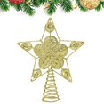 thumbnail image 1 of Adornos decorativos para árbol de Navidad, adorno de estrella hueco para fiesta de Navidad, adorno de Metal, 1 of 4
