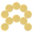 thumbnail image 3 of 50 esponjas de pulpa de madera natural, compresas de celulosa, esponjas cosméticas para lavado facial, herramientas de limpieza y desmaquillaje (redondas), 3 of 7