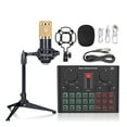 thumbnail image 3 of Loomza D6 Sound Card Wireless Condenser Microphone Multi-Microphone Kits Tabletop, 3 of 7