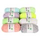 thumbnail image 2 of 8 piezas de hilo luminoso multicolor para tejer, hilo luminoso para manualidades de crochet para principiantes, 50 m, 2 of 14