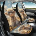 thumbnail image 4 of Yuyamidu Highland Cow Car Seats Covers 2 PCS Cute Vehicle Seat Protective Covers Fit Most Cars, SUV, Sedan, Van Washable Cushion Trim Covers, 4 of 6