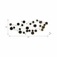 thumbnail image 4 of Small Metal Discs Wall Decor for Home Styling - Mounted Wall Art for Living Room, Bedroom, Bathroom, and Dining Room - Hanging Decor Accents for Indoor Use or Entryway Display - 18", Black & Silver, 4 of 11