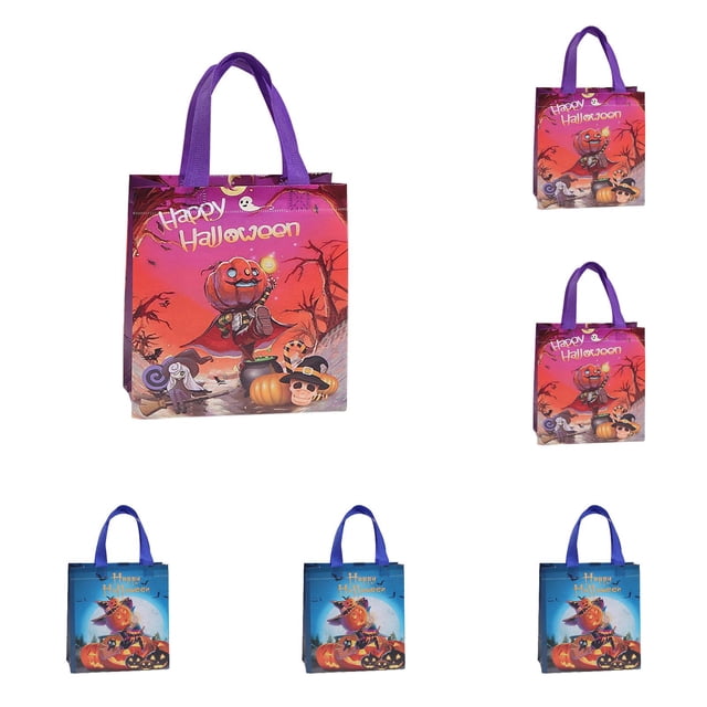 WHEANG Halloween Bags Bags With Handles For Kids Halloween Reusable Non Woven Bags For Wrapping .