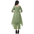 thumbnail image 4 of Moomaya Ensemble Kurti Asymétrique Imprimé pour Femme Grande Taille, Chanderi en Coton, 1 Unité, 4 of 6
