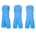 thumbnail image 2 of KyCheLot Boys Girls Basketball Set Solid Color Sleeveless Tank Tops and Short Breathable Activewear 4-13Years, 2 of 5