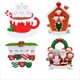 thumbnail image 2 of HHA34 Decoraciones para árboles de Navidad Colgante de Papá Noel de resina DIY Colgantes para colgar Regalos para miembros de la familia Adornos de Navidad, 2 of 4