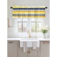 thumbnail image 2 of Valances for Windows Abstract Stripe Rod Pocket Cafe Window Treatments Valance Curtains for Kitchen Bathroom Laundry Basement Windows 42"x18", 2 of 9