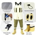 thumbnail image 6 of Ghosthorn Chest Waders for Kids,Ultralight Youth Waterproof Fishing Waders,Nylon PVC Duck Hunting Waders for Toddler Children, 6 of 7