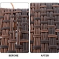 thumbnail image 5 of Material de Tejido RatáN SintéTico Plano Degradado Café PláStico para Tejer y Reparar Silla Mesa Cesta Almacenamiento, 5 of 5