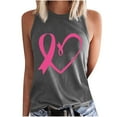thumbnail image 3 of VKOYWKM Breast Cancer Survivor Shirts for Women Pink Ribbon Tank Tops Sleeveless Tshirt Tees Breast Cancer Gifts for Woman, 3 of 5