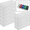 Trademark Poker Clear Acrylic Chip Tray and Cover, Set of 10