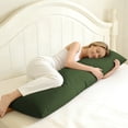thumbnail image 6 of Ultra Soft Body Pillowcase, Olive Green, 20x54 Inch, Brushed Microfiber with Envelope Closure, 1 Pack, 6 of 7