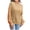 Khaki, variant on Lovskoo Sweaters for Women Casual Trendy Color Contrast Knitted Pullover Long Sleeve Round-Neck Sweater Khaki