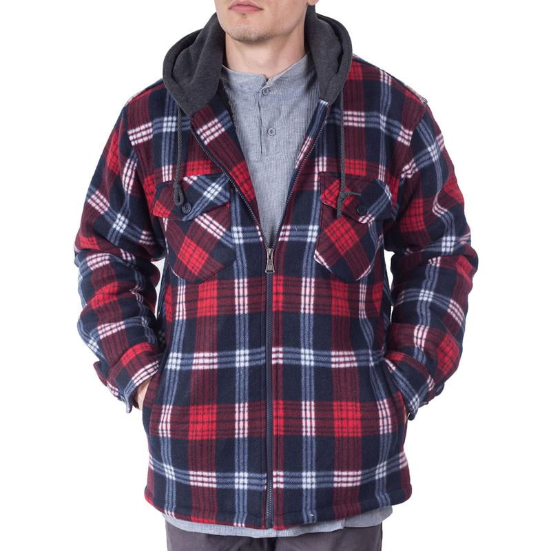 Mens Retro Farmhouse Tartan Plaid 3D Hoodie Full Zip Print Sweatshirts Pullover Casual Pocket Jacket 
