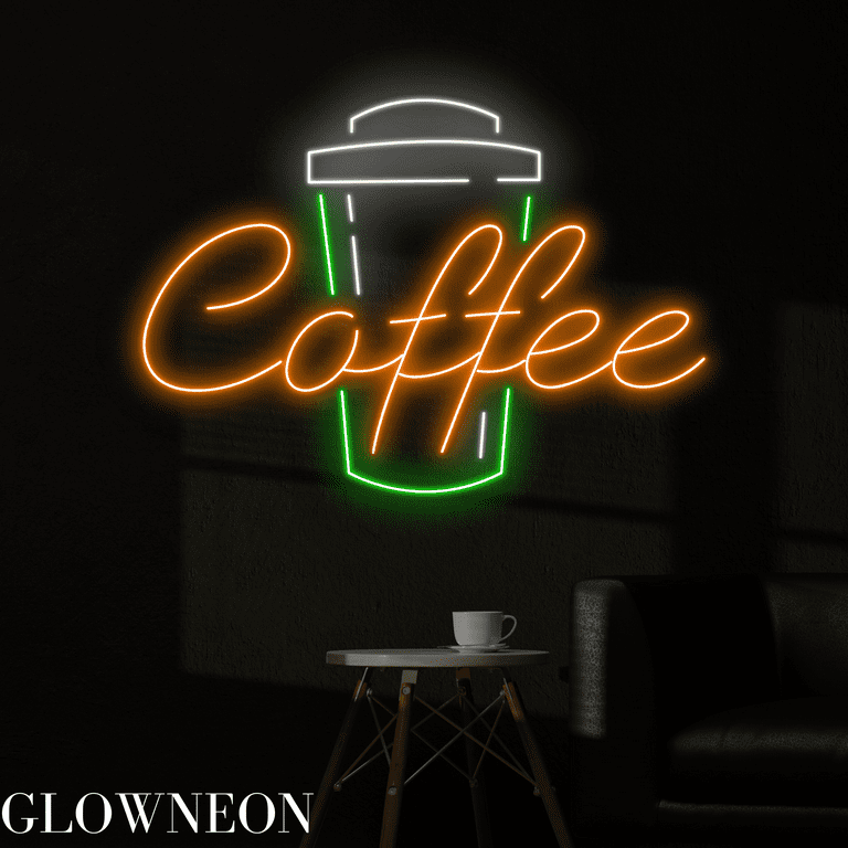 Glowneon Coffee Neon Sign, Coffee Led Sign, Coffee Shop Led