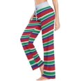 thumbnail image 4 of FREEAMG Chic Lifelike Floral Pattern Drawstring Lounge Wide Leg Pajama Sleepwear Bottom, 4 of 6