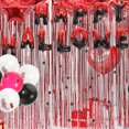 thumbnail image 4 of 1 set Halloween Party Decoration Black Red Balloons Fringe Cortinas Spider Sequins, 4 of 7