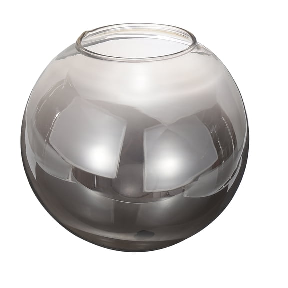 Uxcell 6 Inch Gray Glass Globe Shades Replacement, 1pcs Handmade Glass Lamp Shade Lampshade Light Fixture