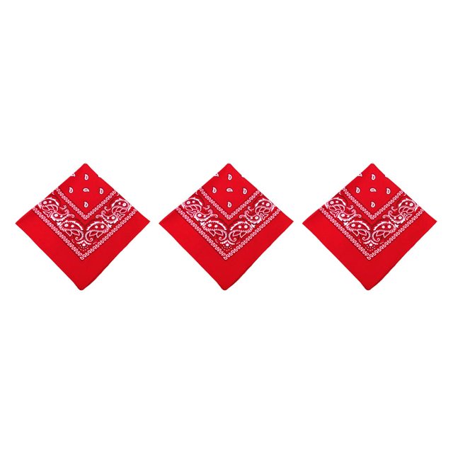 Naiovety Unisex Poliéster Turbante Bandana Chic Bufanda Cuadrada Paisley Estampado Diadema Senderismo Moderno Pañuelo Regalos Rojo Type1 NO1 Naiovety CBP263468