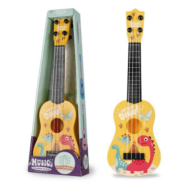 Bingirl 16 Inch Kids Ukulele Guitar Toy 4 Strings Mini Children Musical Instruments Educational Learning Toy For Toddler Beginner