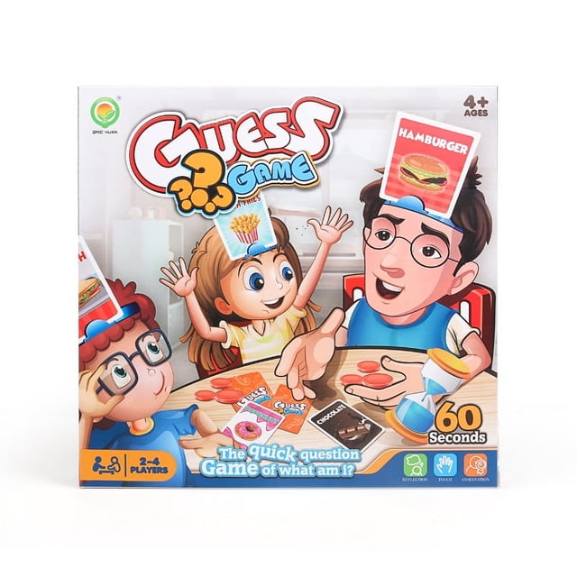 Juego de cartas Guess Adivina quién soy ¿Qué soy? Juego de mesa interactivo para padres e hijos (comida)
