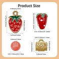 thumbnail image 3 of 1 Box 390Pcs DIY 4 Sets Bracelet Making Kit Strawberry Bracelet Kits Polymer Clay Glass Fruit Flower Wire Beads Sets for Jewelry Making Crafts Supplies Women Beginners Adults Starter Mixed Color, 3 of 7