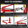 thumbnail image 3 of 20Ton Porta Power Hydraulic Jack Kit,44000 LBS Heavy Duty Car Lift with 17-Piece Accessories,Portable Hydraulic Jack Kit with Sturdy Carrying Case for Auto Repair, Frame Straightening, 3 of 6