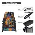 thumbnail image 4 of Goofa Neon Shanghai Cityscape Night Pattern Comfortable Student Backpack - Ergonomic Design, Durable, Water-Resistant, Multi-Compartment,Travel, and Outdoor Activities, 4 of 5