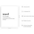 thumbnail image 2 of HAUS AND HUES Travel Wall Decor Travel Posters Wanderlust Decor Travel Quotes Wall Art Typography Decor Adventure Wall Decor Travel Art White Wall Travel Theme Decor Unframed 16x20, 2 of 6