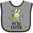 thumbnail image 3 of Inktastic My 1st Easter Boy Bunny Rabbit Boys Baby Bib, 3 of 4